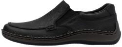 RIEKER Pantofi barbati, Rieker, 05292-00-Negru, casual, piele naturala, cu talpa joasa, negru (Marime: 45)