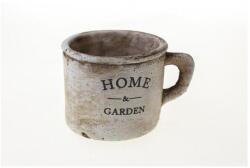 Kaspó kő 11*8, 5*7, 5cm bögre forma HOME felirattal (VTA052)