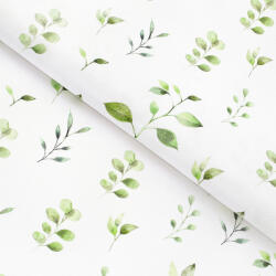Goldea teflon szövet terítőknek - eukaliptusz levelek 160 cm