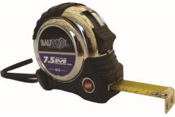 BAUTOOL Zsebmérőszalag mágneses 7, 5m/25mm (krómozott ház) (7HC6X)