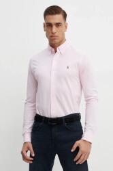 Ralph Lauren pamut ing férfi, legombolt galléros, rózsaszín, regular, 710932545 - rózsaszín XXL