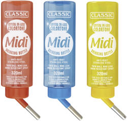 Kerbl Classic de Luxe itatópalack kisemlősöknek - piros, kék, sárga, 320 ml