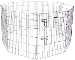 Kerbl Kisállatkarám - fekete, 8 db 57 x 78 cm-es kerítéselem, 1 ajtós