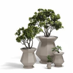 Vondom Ghiveci plante design decorativ modern exterior/interior ORIGAMI KASHI 94x94x120cm (44203R VD)