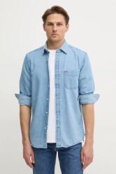 Tommy Hilfiger farmering férfi, galléros, regular, MW0MW37581 - kék L - answear - 32 990 Ft
