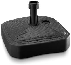 Prosperplast Suport Mercaton pentru umbrela, Plastic, Patrat, 39x39x14 cm, Capacitate 12 L, Maro (MPKR-440U)