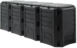 Deuba Lada compost, compostor gradina, 1600 L, negru (106394) Compostator