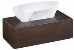 Relaxdays Suport servetele, bambus, maro inchis, 7, 5 x 24 x 12 cm (10023253)