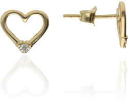 Gold earrings for ladies AU84422 - 14 karátos arany beszúrós fülbevaló (AU84422)