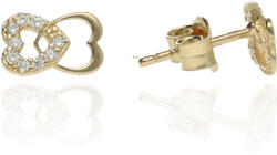 Gold earrings for ladies AU84668 - 14 karátos arany beszúrós fülbevaló (AU84668)