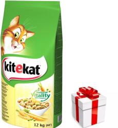 Kitekat KITEKAT Száraz macskatáp csirkével és zöldségekkel 12kg + Ingyenes Meglepetés Macskának