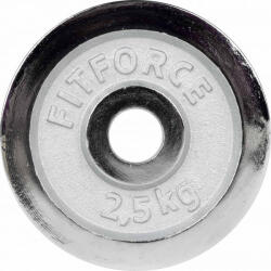 Fitforce Súlyzótárcsa 2, 5kg Chrom 30mm Súlytárcsa