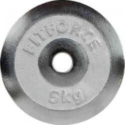 Fitforce Súlytárcsa 5kg Króm 30mm Súlytárcsa