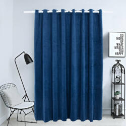 vidaXL sötétkék bársony sötétítőfüggöny fémkarikákkal 290 x 245 cm (134531) - valora