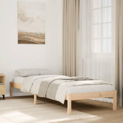 vidaXL tömör fenyőfa extra hosszú ágykeret matrac nélkül 80 x 220 cm (852414) - valora