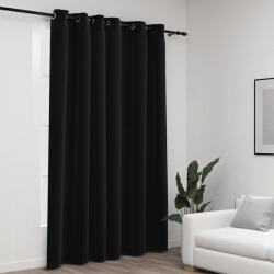 vidaXL antracit vászonhatású sötétítőfüggöny fűzőkarikával 290x245 cm (321163) - valora
