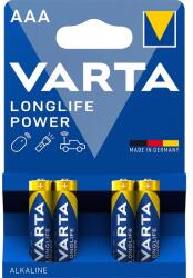 VARTA 4903121414 Longlife Power AAA (LR03) alkáli mikro ceruza elem 4db/bliszter (4903121414)