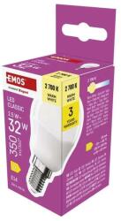 EMOS ZQ1D11 E14/2, 5 W (32 W)/350 lm/meleg fehér classic mini globe LED izzó (ZQ1D11) - oneclick