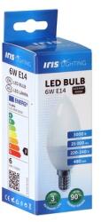 Iris Lighting E14 C37 6W/3000K/540lm gyertya LED fényforrás (ILE146W3000K) - oneclick