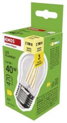 EMOS ZF6D22 E27/3, 4 W (40 W)/470 lm/meleg fehér filament mini globe LED izzó (ZF6D22) - oneclick