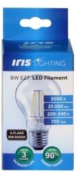Iris Lighting Filament A Bulb E27 FLA60 8W/3000K/720lm LED fényforrás (ILFLA608W3000K) - oneclick