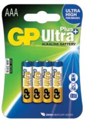 GP Batteries GP Ultra Plus AAA (LR03) alkáli mikro ceruza elem 4db/bliszter (B1711) - oneclick