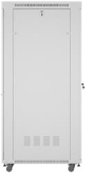 Lanberg 19 szabadon álló rack szekrény 42U/800X1000 perforált ajtó, lapraszerelt, LCD kijelző, szürke (FF01-8042-23SL)