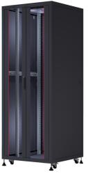 Formrack 36U Cosmoline 800x800 19 szabadon álló rack szekrény - RAL9005 fekete (CSM-36U8080)