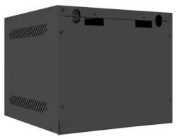 Lanberg 10 fali rack szekrény 4U/280X310, üvegajtó, lapraszerelt, fekete (WF10-2304-10B)