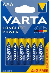VARTA 4903121436 Helps Longlife Power AAA (LR03) mikro ceruza elem 4+2db/bliszter (4903121436) - oneclick