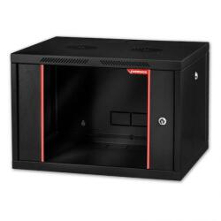 Formrack 20U Alfaline 555x450 19 fali rack szekrény - RAL9005 fekete (ALFA-20U450)