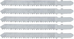 VERTO Dekopírfűrészlap készlet, T-befogó, CV, 6TPI, 75/100mm, fa-műanyag-rétegelt lemez, 5db (64H205) - szerszamhaz