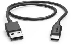 Hama Кабел USB-C - USB А, 0, 5 м, 480Мbit/ 3А, черен (HAMA-201705) - xtreme