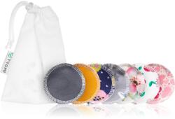 T-Tomi Make-up Removal Pads Set Soft 1 Week mosható sminklemosó korong COLOUR + Laundry Wash Bag 7 db
