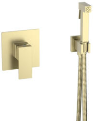 AREZZO design Bidé csaptelep, AREZZO design CUBEFIELD falsík alatti bidé csaptelep kézizuhannyal, arany - mozaikkeramia