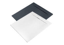 AQUATEK Zuhanytálca, Aquatek River szögletes zuhanytálca 90x90 szürke - mozaikkeramia