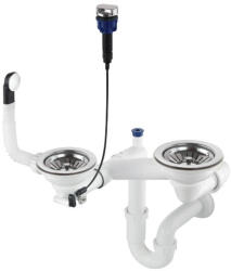 Deante Mosogató szifon, Deante Space-Saver szifon gránit mosogatókhoz, 1, 5-2 medencés, Space-Saver ZXY_9973