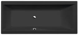 SAPHO Kád, Sapho POLYSAN CLEO 95611.21 kád, 180x80x48cm, matt fekete - mozaikkeramia