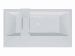 Kolpa San Kád, Kolpa San 936540 Copelia LUX-FS 180×100 térbenálló fürdőkád, fehér - mozaikkeramia