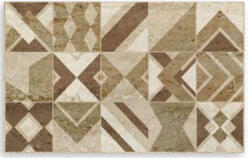 Valore Dekorcsempe, Valore Travertino Patchwork 25x40cm - mozaikkeramia