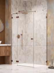 Radaway Zuhanykabin, Radaway Essenza Pro Brushed Copper KDJ szögletes zuhanykabin 90x70 átlátszó balos - mozaikkeramia