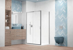 H2O Zuhanykabin, H2O Comfort DWJ 110 cm zuhanyajtó ÁTLÁTSZÓ/KRÓM, Comfort S 90 cm oldalfal ÁTLÁTSZÓ/K - mozaikkeramia