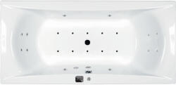 M-Acryl Hidromasszázs kád, M-Acryl Amanda 160x75, Wellness Premium 24 fúvókás elektronikus - mozaikkeramia