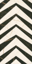 Paradyz Dekorlap, Paradyz Classica Fancy White Inserto Polysk 30x60cm