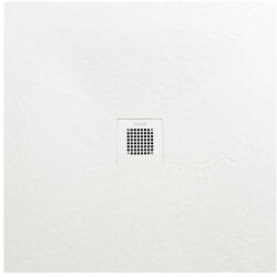 AREZZO design Zuhanytálca, AREZZO design SOLIDSoft zuhanytálca 90x90 cm, FEHÉR, színazonos lefolyóval (2 doboz) - mozaikkeramia