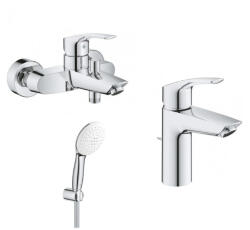 GROHE Mosdó csaptelep, Grohe Eurosmart kádas fürdőszoba szett Eurosmart_bundle_01 - mozaikkeramia