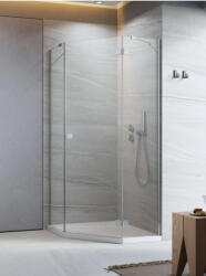 Radaway Zuhanykabin, Radaway Essenza PTJ szögletes zuhanykabin 100x90 átlátszó balos - mozaikkeramia