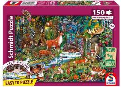 Schmidt Spiele 150 db-os puzzle - Animals in the Forests of Europe (56532) (56532)