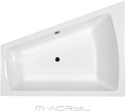 M-Acryl Hidromasszázs kád, M-Acryl Trinity 170x130 Wellness 22 fúvókás elektronikus - mozaikkeramia