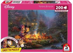 Schmidt Spiele 200 db-os puzzle - Disney - Mickey and Minnie - Sweetheart Campfire, Thomas Kinkade (56558) (56558)